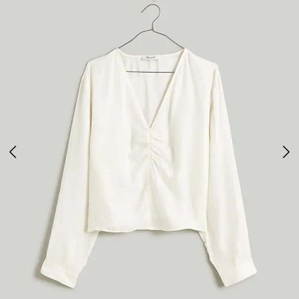 Madewell Brushed Ruched-Front Top - Picture 3 of 7